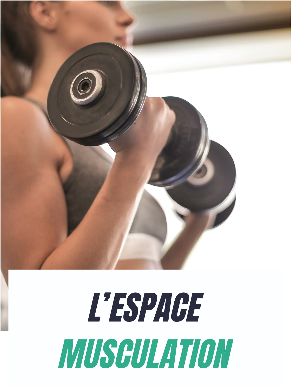 Icone de l'espace musculation de votre salle de sport de remise en forme à Lambesc